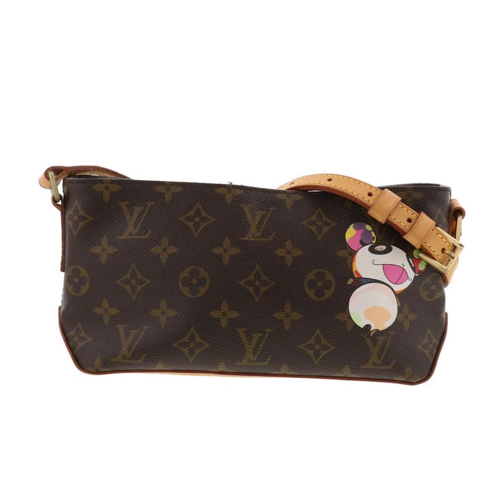 LOUIS VUITTON Monogram Trotteur Panda Shoulder Bag Takashi Murakami